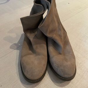 Swildens Tan Suede Booties 39